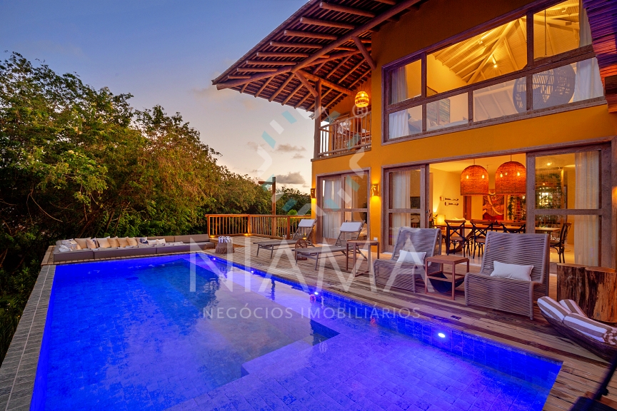casa de luxo para alugar condominio terravista trancoso